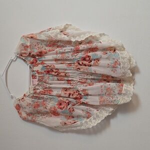 Candie's floral blouse XL/16